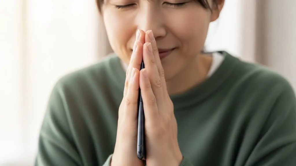 希望ナンバーの抽選結果を祈るように待つ日本人の手元